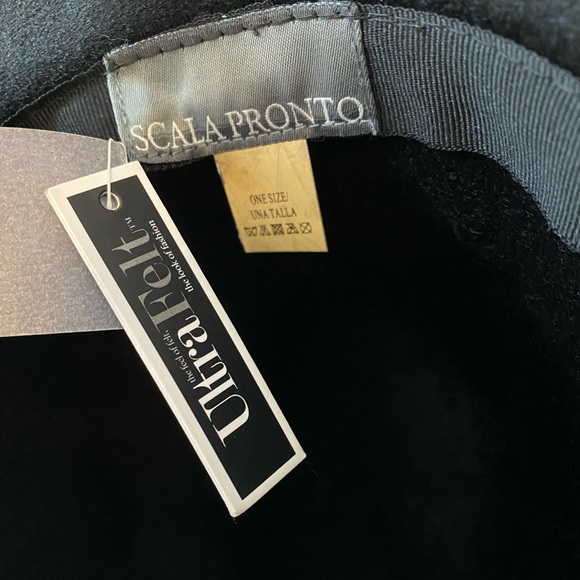 Scala Pronto Women’s Fedora Black Felt Hat - Picture 10 of 16